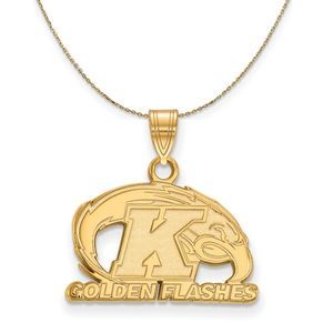 14k Yellow Gold Kent State Small Necklace - 24 Inch